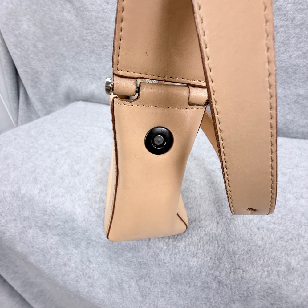 Lamarthe Shoulder Bag Womens Small Tan Leather Baguette Vintage - Picture 16 of 16